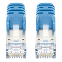 CABLE CAT8.1 PATCH SHEILDED 40G 2 GHZ 24 AWG STRANDED 50FT BLUE