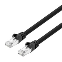CABLE CAT8.1 PATCH SHEILDED 40G 2 GHZ 24 AWG STRANDED 5FT BLACK