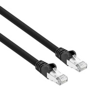 CABLE CAT8.1 PATCH SHEILDED 40G 2 GHZ 24 AWG STRANDED 14FT BLACK