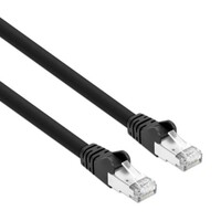 CABLE CAT8.1 PATCH SHEILDED 40G 2 GHZ 24 AWG STRANDED 25FT BLACK
