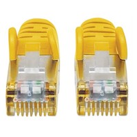 CABLE CAT6A PATCH SHEILDED 1 FT YELLOW
