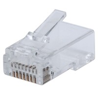 CONNECTOR CAT6 FASTCRIMP (HIGH SPEED) 3-PRONG (100 PACK)