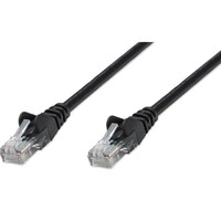 CABLE CAT5E BOOTED BLACK 7FT
