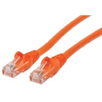 CABLE CAT5E BOOTED ORANGE 2FT