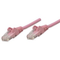 CABLE CAT5E BOOTED PINK 1FT