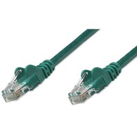 CABLE CAT6 BOOTED GREEN 0.5FT