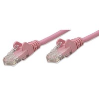 CABLE CAT6 BOOTED PINK 25FT