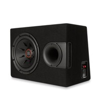 SUBWOOFER 12" S2-1224 WITH ENCLOSURE AND SSI (SELECTABLE SMART IMPEDANCE)  SWITCH FROM 2 TO 4 OHM