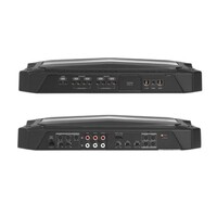AMPLIFIER CLASS D  75WX4 FULL RANGE +350W MONO SUBWOOFER SYSTEM W CROSSOVER  LOW AND HIGH INPUTS RBC