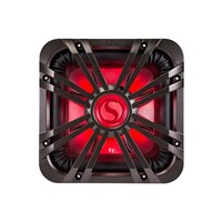 GRILLE 12-INCH (30CM) SQUARE SUBWOOFER GRILLE, LED, CHARCOAL