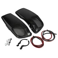 SPEAKER HDBX14 KICKER 2014-NEWER HARLEY DAVIDSON SADDLEBAG LID CUT-IN; PAIR