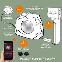 SPEAKERS BLUETOOTH & PASSIVE GARDEN ROCK