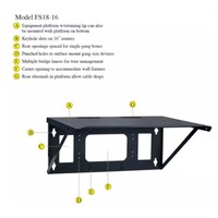 RACK SHELF 18"W X 16"D HINGED (SHIPS FLAT)