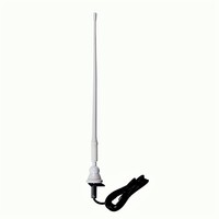 ANTENNA WHITE RUBBER 14" REMOVABLE MAST W/ 54" CABLE