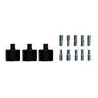 ANTENNA SHORT REPLACMENT RUBBER MAST W/ADAPTERS