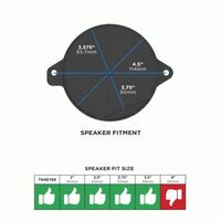 SPEAKER ADAPTER PLATE FITS SELECT AUDI 2018-2024 SPEAKER ADAPTER PLATE