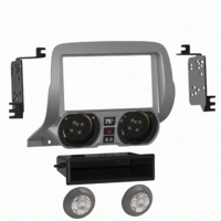 KIT DASH CHEVY CAMERO 2010-2015 SINGLE OR DOUBLE-DIN SILVER