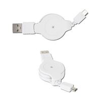 CABLE MICRO USB TO USB RETRACTABLE EXTENSION CABLE