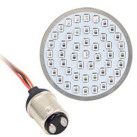 HEADLIGHT HARLEY-DAVIDSON® BULLET STYLE RED FRONT 1157 LED INSERT - PAIR