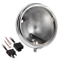 HEADLIGHT CHROME HEADLIGHT HOUSING BUCKET MULTI FIT - 5.75"