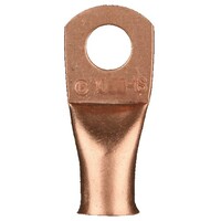 TERMINAL RING COPPER INSULATED 1/0 GAUGE 1/4" 5/PK