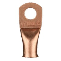 RING TERMINAL UNINSULATED 1 GUAGE 1/2" COPPER - 10 PACK