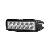 LIGHT DRIVING SINGLE ROW 6 LED 18 WATT BLACK