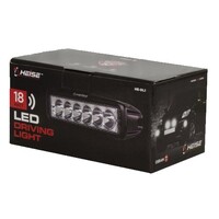 LIGHT DRIVING SINGLE ROW 6 LED 18 WATT BLACK
