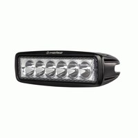 LIGHT DRIVING SINGLE ROW 6 LED 18 WATT BLACK