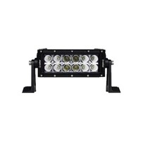 LIGHTBAR DUAL ROW 8 INCH 12 LED 36 WATT BLACK