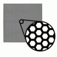 GRILLE METAL MESH MATERIAL HONEYCOMB HEX PATTERN 18" X 18" SQUARE