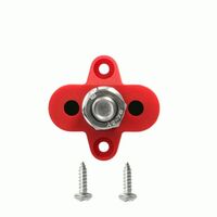 SINGLE TERMINAL STUDS M10 3/8? RED