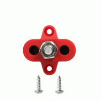 SINGLE TERMINAL STUDS M8 5/16? RED