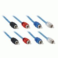 CABLES R2 RAPTOR RCA 4-CHANNEL R2 AUDIO CABLE - BULK SERIES 17 ft