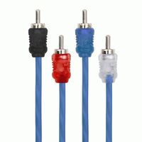 CABLES R2 RAPTOR RCA 4-CHANNEL R2 AUDIO CABLE - BULK SERIES 17 ft