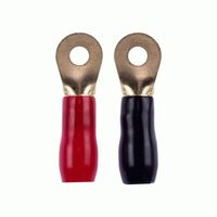 RING TERMINAL RAPTOR 4AWG 1/4IN GOLD RING TERMINALS - 20 PK