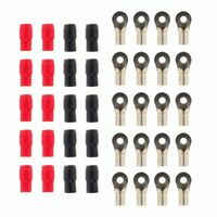 RING TERMINAL RAPTOR 4AWG 1/4IN GOLD RING TERMINALS - 20 PK