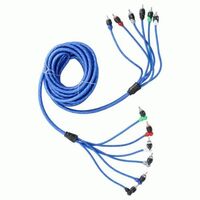 CABLE RAPTOR RCA 6-CHANNEL AUDIO CABLE - Mid-Series 17 ft