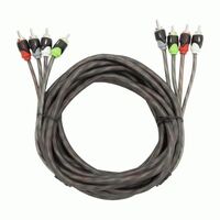 CABLE RAPTOR RCA 4-CHANNEL AUDIO CABLE - PRO SERIES 17 ft
