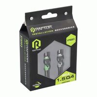 CABLE RAPTOR RCA 2-CHANNEL AUDIO CABLE - PRO SERIES 1.5 ft
