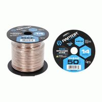 SPEAKER WIRE RAPTOR 14GA CLEAR 50FT - VICE SERIES