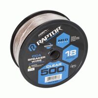 SPEAKER WIRE RAPTOR 18GA CLEAR 500FT - VICE SERIES