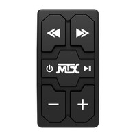 RECEIVER POWERSPORTS UNIVERSAL BLUETOOTH RECEIVER & REMOTE CONTROL ROCKER SWITCH