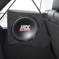 WOOFER LOADED W/ 10" WOOFER, BLACK. JEEP - 4-DOOR WRANGLER JK 2007-2016. INSTALLS ON DRIVER SIDE REA