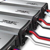 AMPLIFIER 800-WATT RMS FULL RANGE CLASS-D IP-67 RATED, COMPACT, 4-CHANNEL, BRIDGEABLE, POWERSPORTS A