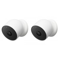 CAMERA NEST CAM BATTERY POWERED INDOOR/OUTDOOR WHITE 2 PACK (LATE AUGUST 2021)