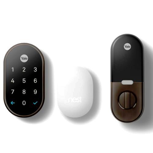 LOCK NEST + YALE  WITH/NEST CONNECT - BRONZE