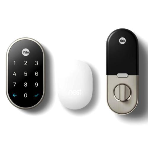 LOCK NEST + YALE  WITH/NEST CONNECT - NICKEL
