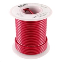 HOOKUP WIRE 24GA 100' RED STRANDED