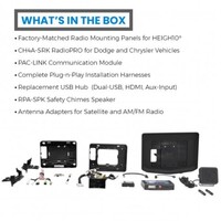 KIT INSTALLATION IX210/UN1810 HEIGH10 FULL RADIO FOR 2015+ DODGE/CHARGER/CHALLENGER/CHRYSLER 300